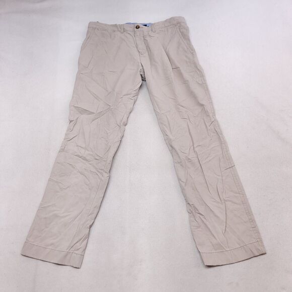 Tommy Hilfiger Casual Medium Wash Button Chino Pants Mens Size 36/32 Beige - Picture 2 of 8